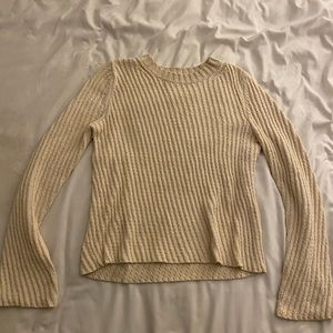 Zara cream knit sweater